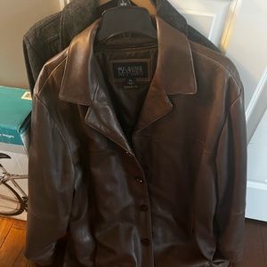 Brown 3/4 length Wilson’s leather jacket. In great shape!